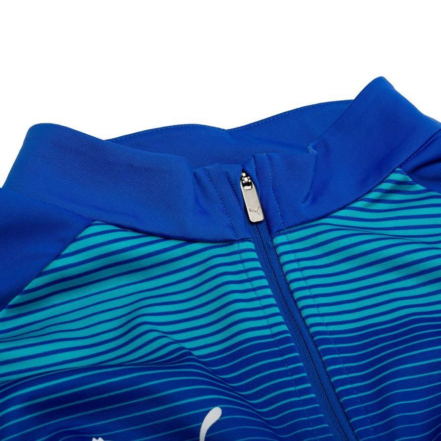 Marseille Training Shirt 1/4 Zip - Royal Sapphire/Team Aqua - Men's-SoccerKits Hub | Buy Soccer Jerseys Online